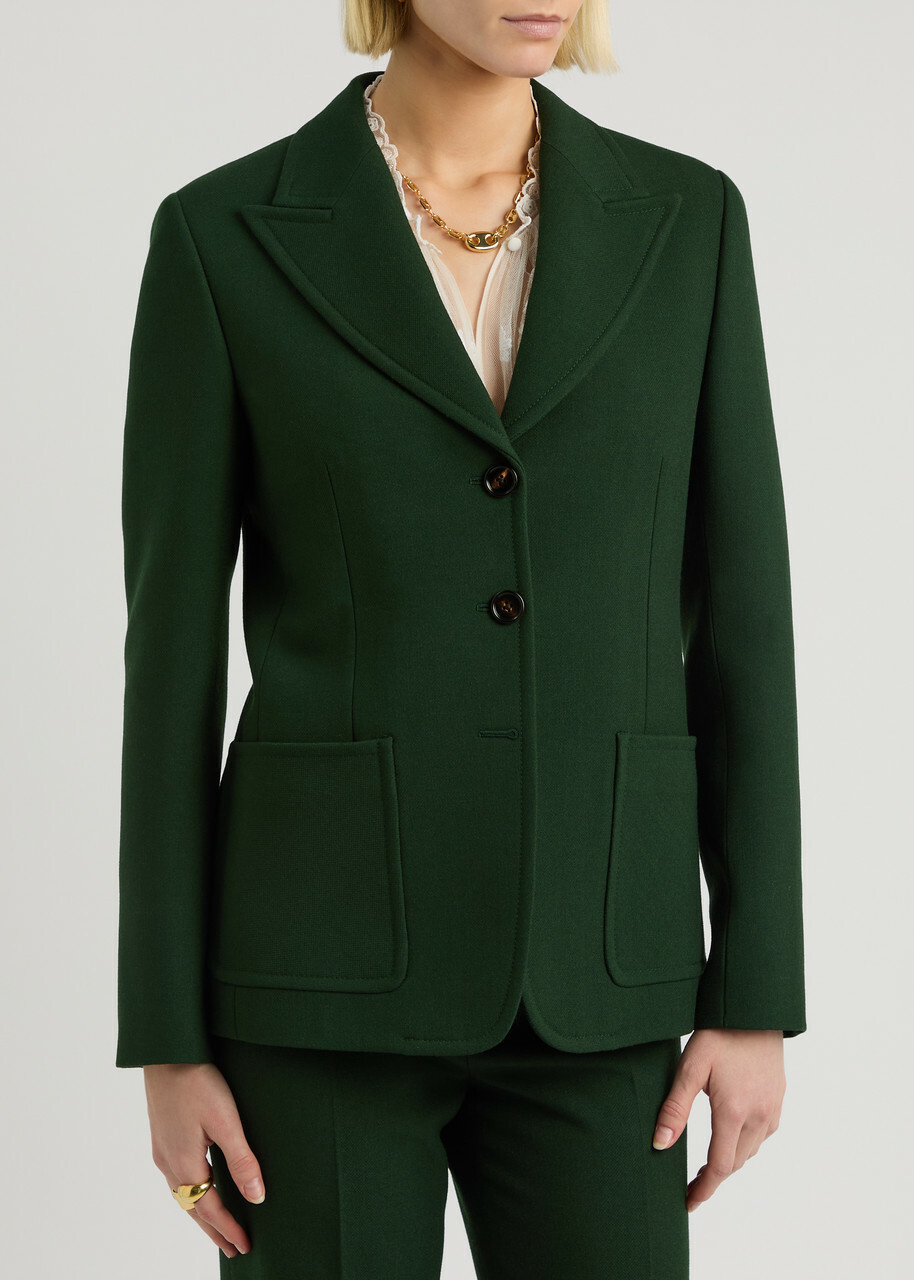 Chloe Wool Jacket Green Chloe