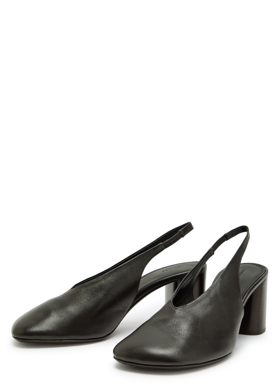 Lemaire Glove 80 Leather Slingback Pumps