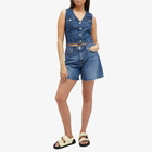 Levi's Women's High Rise Baggy Shorts in Blue