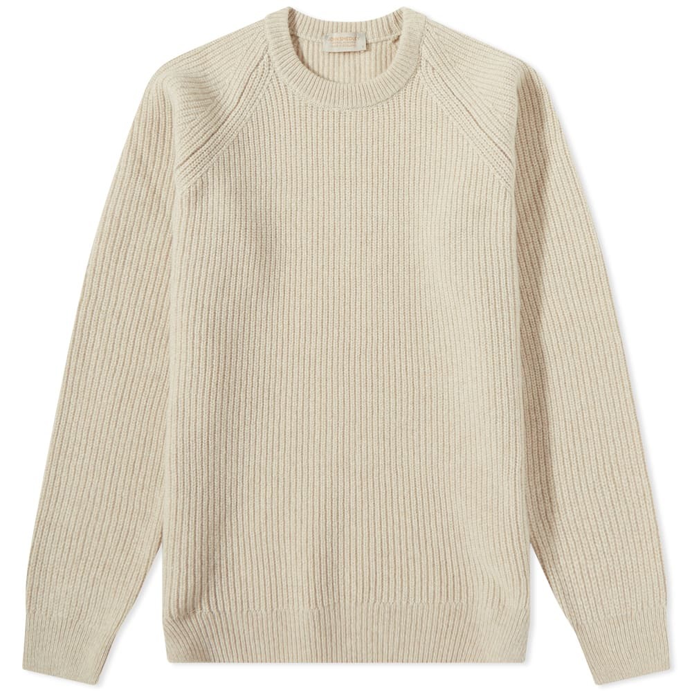 John Smedley Ribbed Crew Knit John Smedley