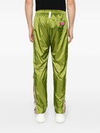 Advisory Board Crystals Green Side Stripe Detailing Chiffon Effect Track Pants
