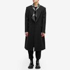 Alexander McQueen Men's Skull Biker Scarf in Black/Ivory 