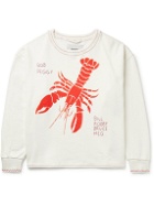 BODE - Lobster Bake Embroidered Printed Cotton-Jersey Sweatshirt - White
