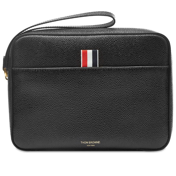Photo: Thom Browne Leather Pouch Bag with Strap