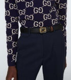 Gucci Reversible double G leather belt