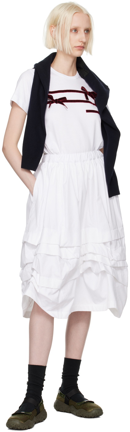 Comme des Garçons Girl White Ribbon T-Shirt