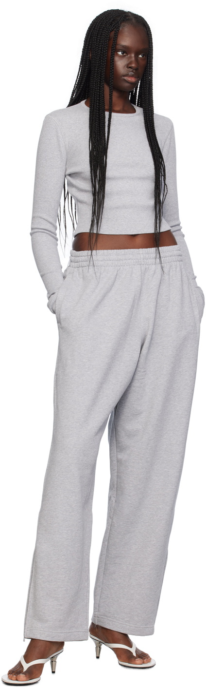 WARDROBE.NYC Gray Hailey Bieber Edition HB Track Pants
