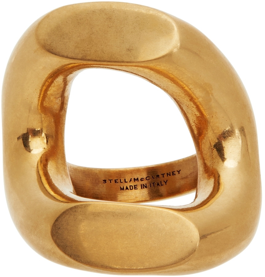 Stella McCartney Gold Chain Link Ring Stella McCartney