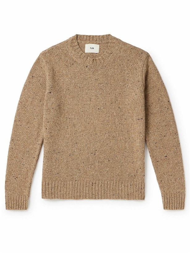 Photo: Folk - Wool-Blend Sweater - Brown