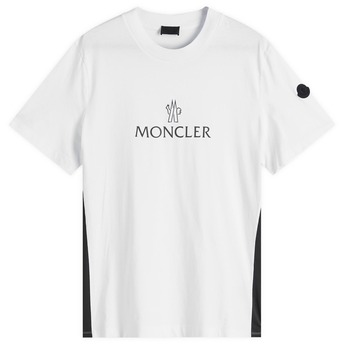 Moncler Men's Archive Logo T-Shirt in White Moncler