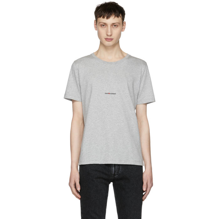 Photo: Saint Laurent Grey Rive Gauche T-Shirt