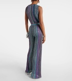 Missoni Striped metallic wide-leg pants