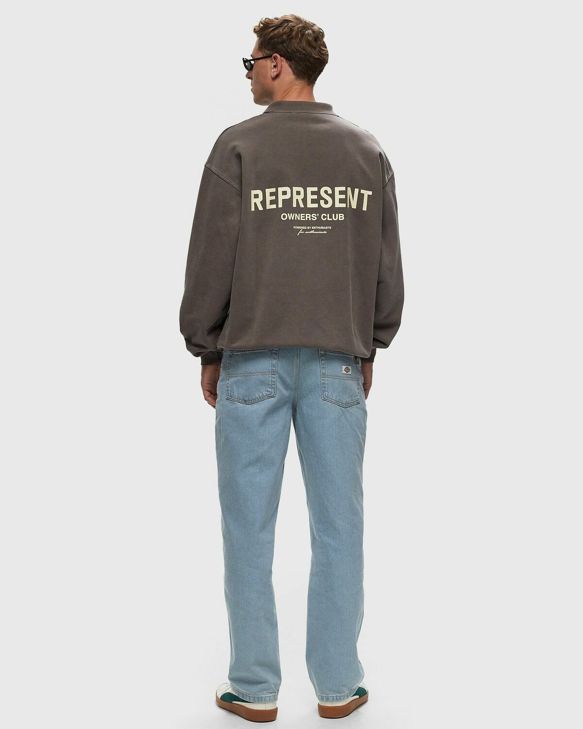 Represent Represent Owners Club Ls Polo Sweat Grey Polos