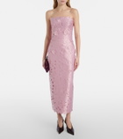 Costarellos Astelle guipure lace cocktail dress