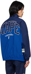 AAPE by A Bathing Ape Navy & Blue Embroidered Jacket