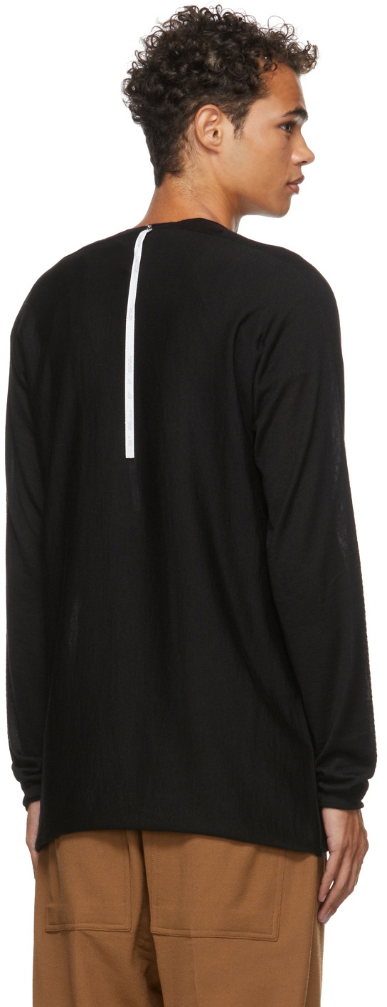 Label Under Construction Black Arched Sweater