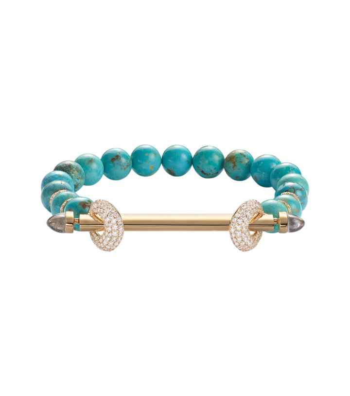 Photo: Ananya Chakra 18kt gold bracelet with gemstones