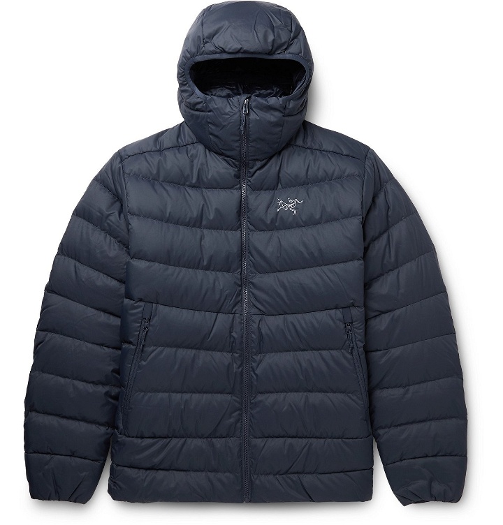 Photo: Arc'teryx - Thorium AR Quilted Nylon Hooded Down Jacket - Blue