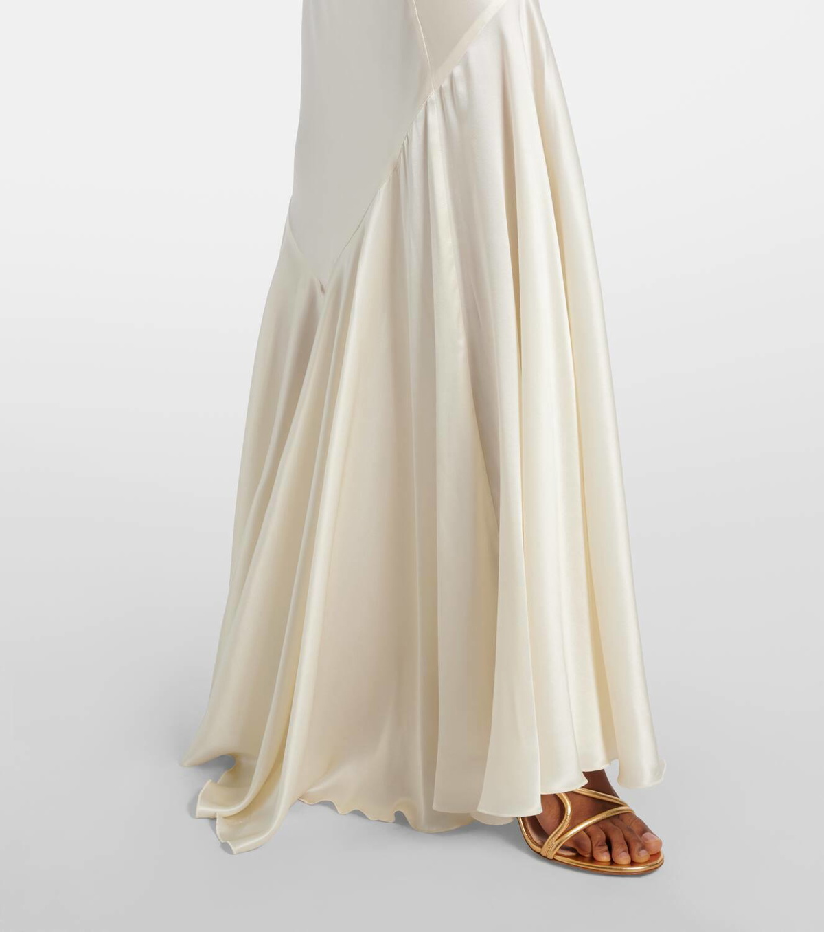 Nina Ricci Open-back satin maxi dress