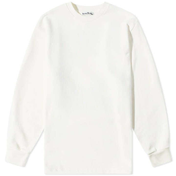 Photo: Acne Studios Men's Fin Circus Logo Crew Sweat in Off White