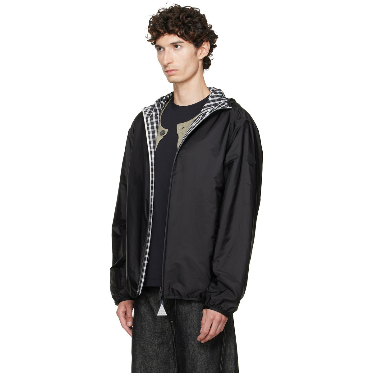 Moncler Black Vandelli Reversible Hooded Jacket