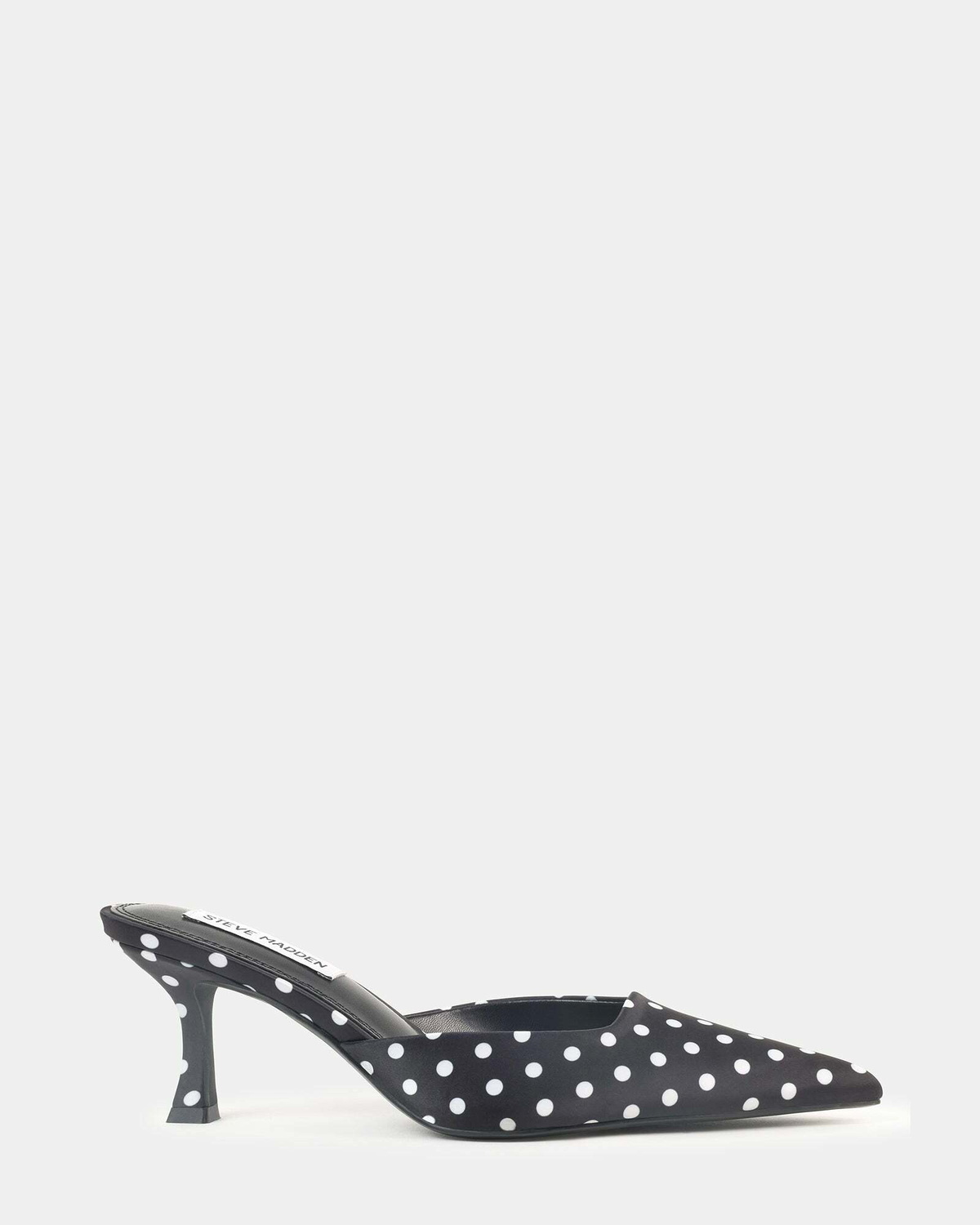 Steve Madden Velmaa Heels in Black Satin