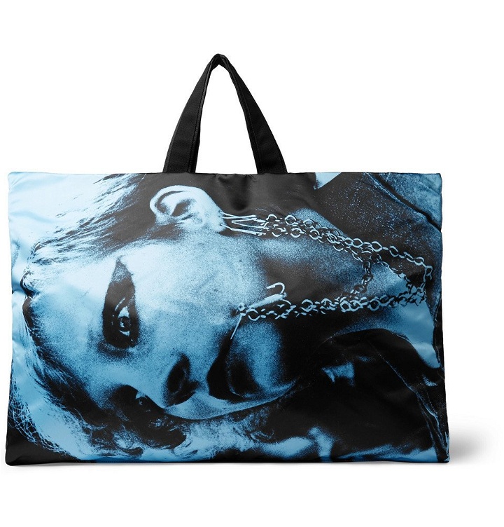 Photo: Raf Simons - Eastpak Printed Shell and Cotton-Canvas Holdall - Blue