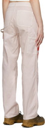 Juliet Johnstone SSENSE Exclusive Pink Single Element Hand Painted Trousers