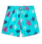 Vilebrequin - Moorea Mid-Length Printed Swim Shorts - Men - Turquoise