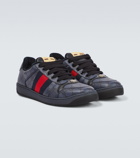 Gucci Screener leather-trimmed GG sneakers