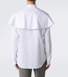 Dries Van Noten Caped cotton poplin shirt
