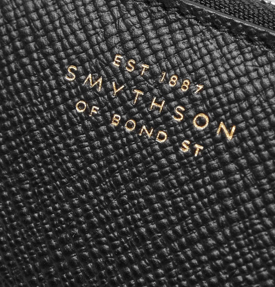 SMYTHSON Panama Cross-Grain Leather Playing Card Case for Men