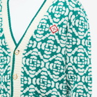 Casablanca Men's Monogram Cardigan in Green