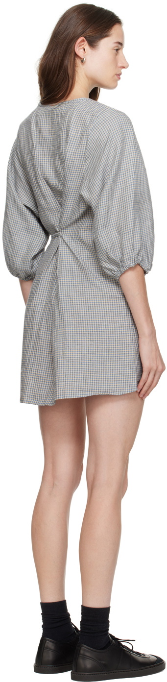 Deiji Studios Green 'The Thread Line' Minidress