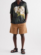 ACNE STUDIOS - Simon Camp-Collar Floral-Print Woven Shirt - Green - IT 48