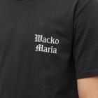 Wacko Maria Men's USA Body Crew T-Shirt in Black