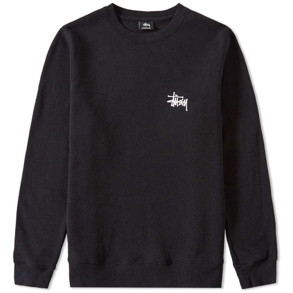 Stussy Basic Crew Sweat Black Stussy