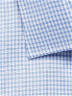 Emma Willis - Slim-Fit Checked Cotton Oxford Shirt - Blue