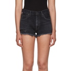 Citizens of Humanity Black Danielle Cut-Off Shorts