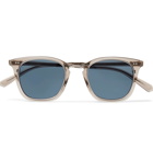 Mr Leight - Getty S Square-Frame Acetate and Titanium Sunglasses - Gray