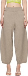 Cordera Taupe Wide Leg Lounge Pants