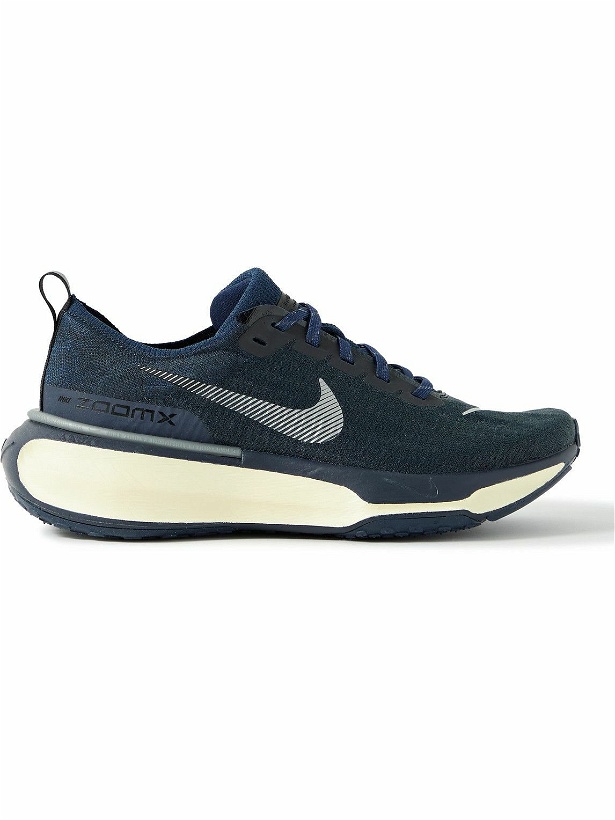 Photo: Nike Running - ZoomX Invincible 3 Flyknit Running Sneakers - Blue