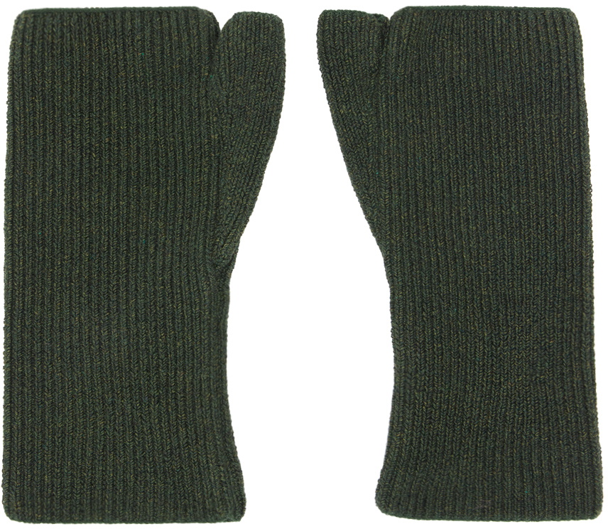 Sinéad O’Dwyer Khaki Fingerless Gloves