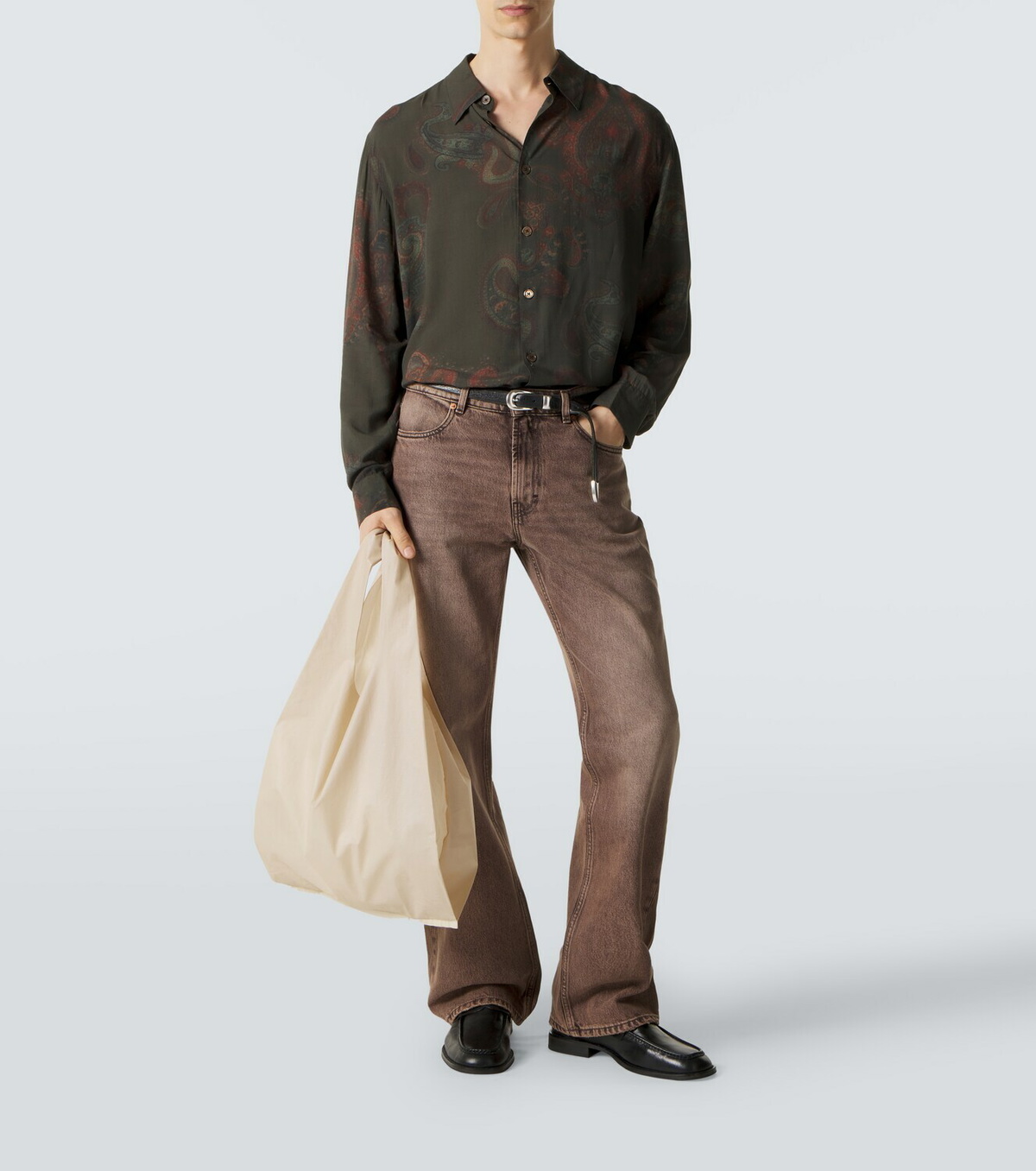 Our Legacy Logo embroidered shopper
