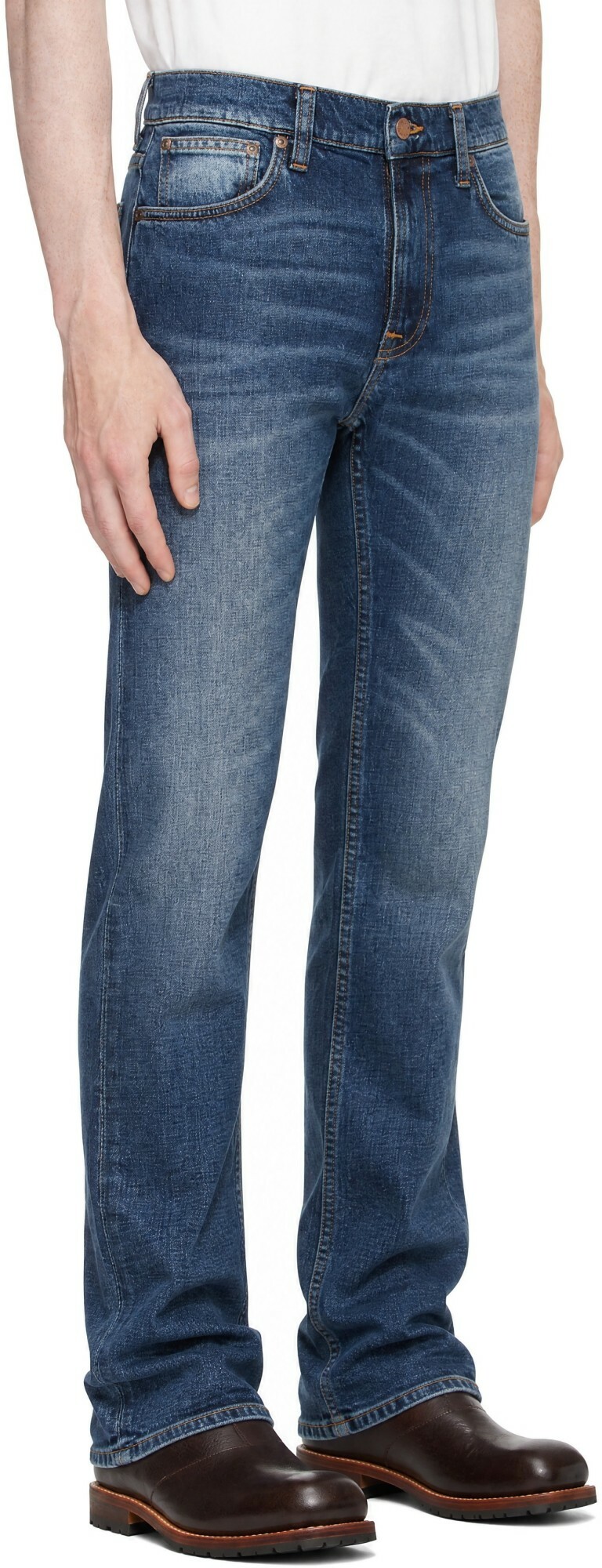 Nudie Jeans Blue Lean Dean Jeans