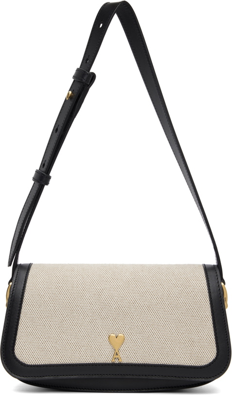 Photo: AMI Paris Beige & Black Paris Paris Shoulder Bag
