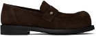 Martine Rose Brown Bulb Toe Extreme Loafer