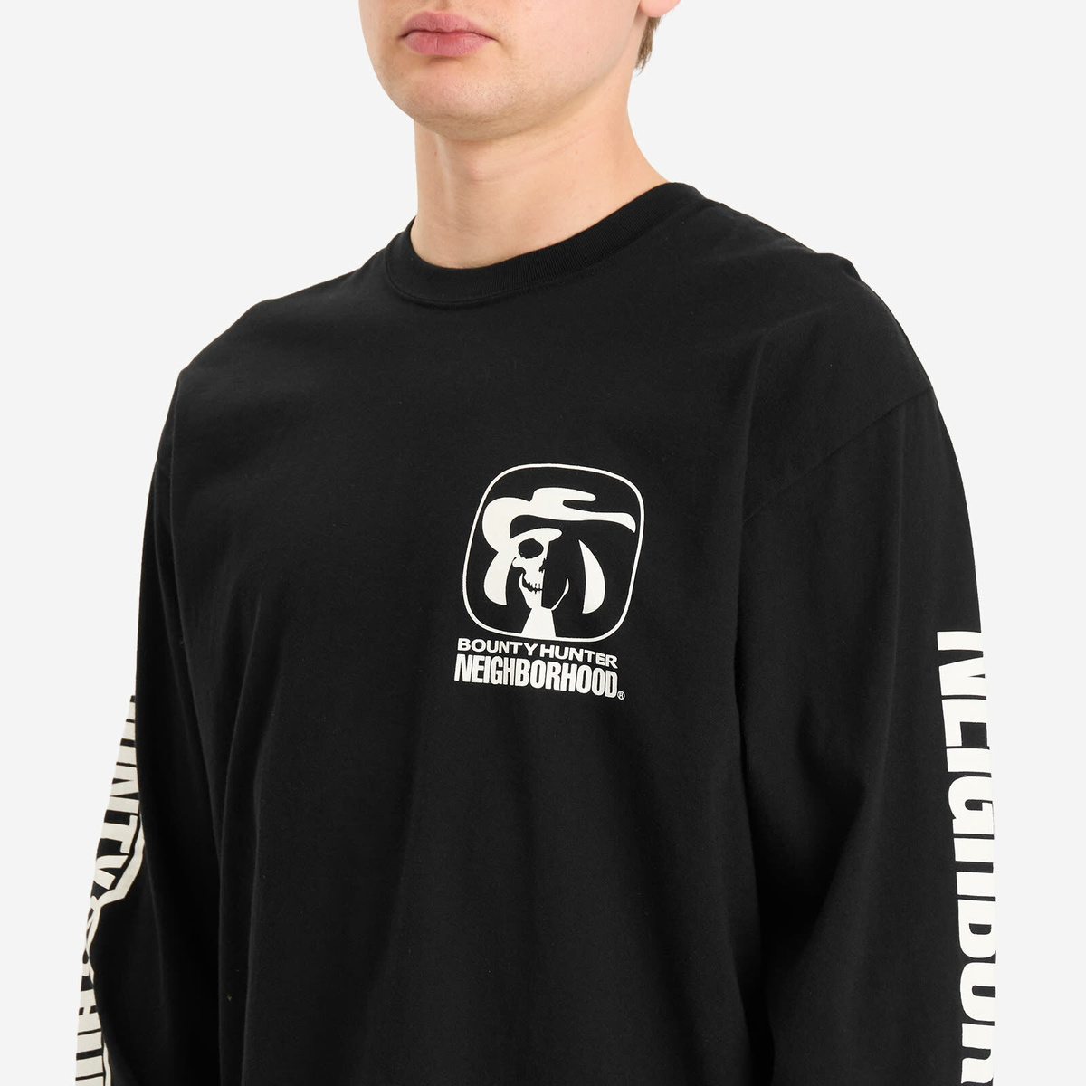 トップス NEIGHBORHOOD BOUNTY HUNTER TEE LS-1 Neighborhood Men's x Bounty Hunter LS-1 T-shirt in Black