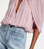 Zimmermann Alchemy caped draped blouse