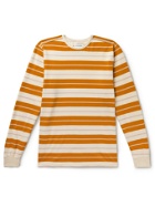 Pop Trading Company - Striped Cotton-Jersey T-Shirt - Yellow